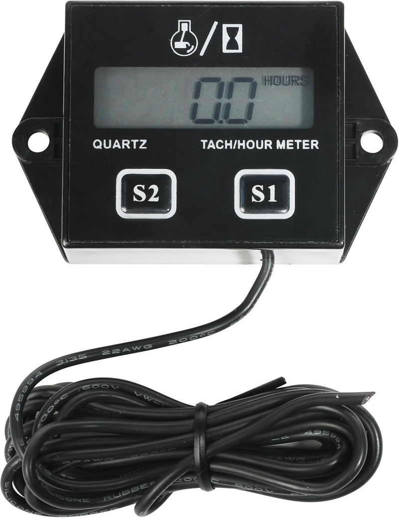 UBOG Tachometer,Small Engine Tachometer,Car Accessories Tachometers for Small Engines,Waterproof Inductive Tachometers for Chainsaw Marine ATV Motorcycle UTV Engine Lawn Mower - Image 1